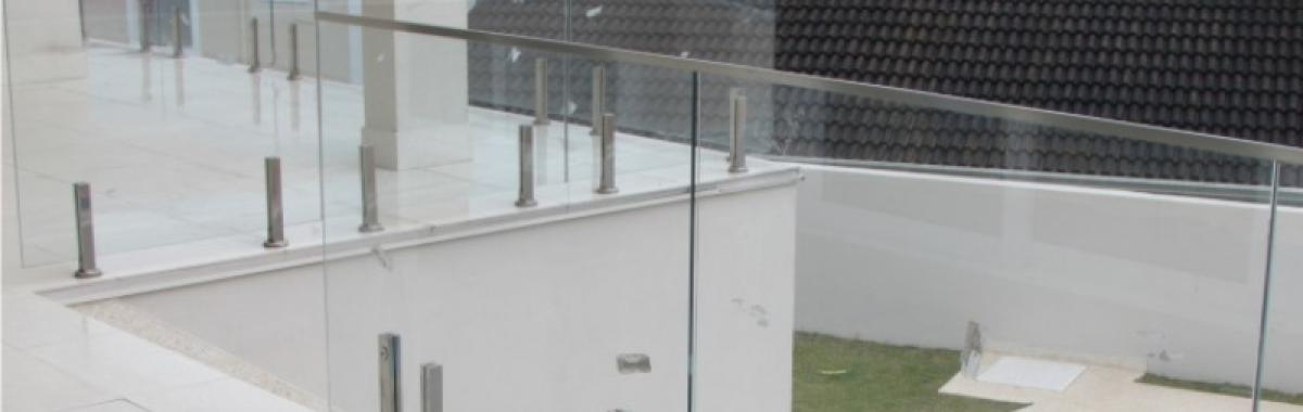 Corrimão De Vidro Verde